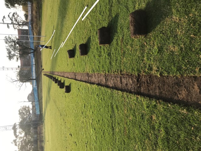 Turf cutter Sydney Sports field irrigation